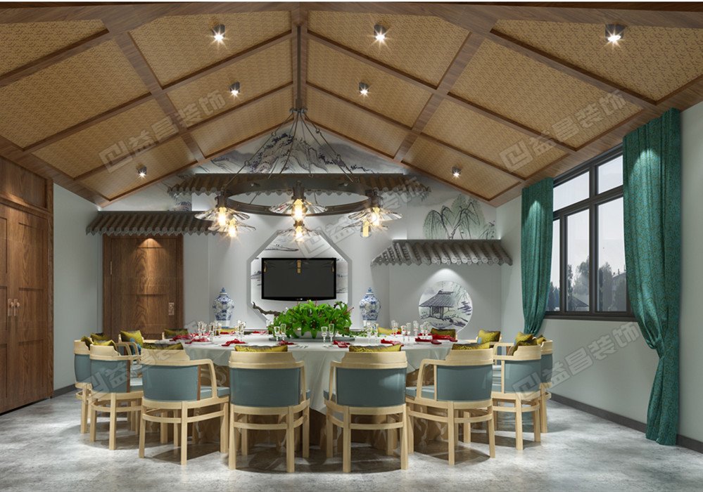 雁岛湖生态餐厅装修设计案例